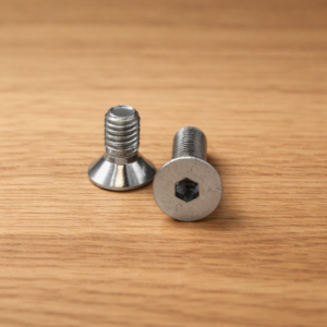 Binnenzeskant bout met verzonken kop voor het glad wegwerken van een inbusbout