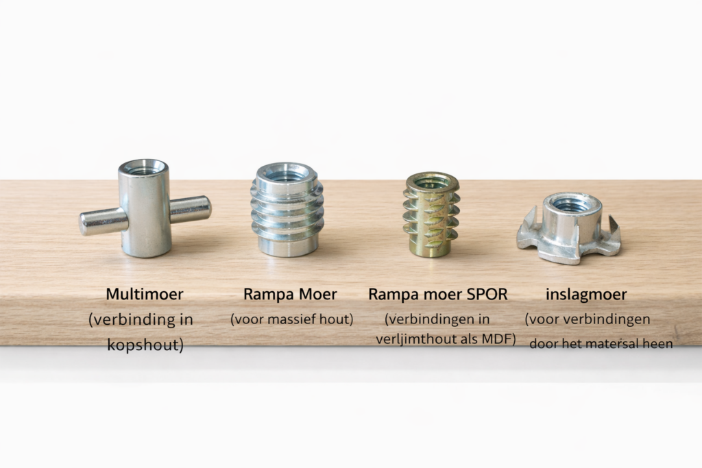 Maken van metrische schroefdraad in hout