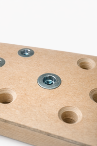 SPOR Rampa moer in hout voor een metrische schroefdraad in zacht en verlijmd hout